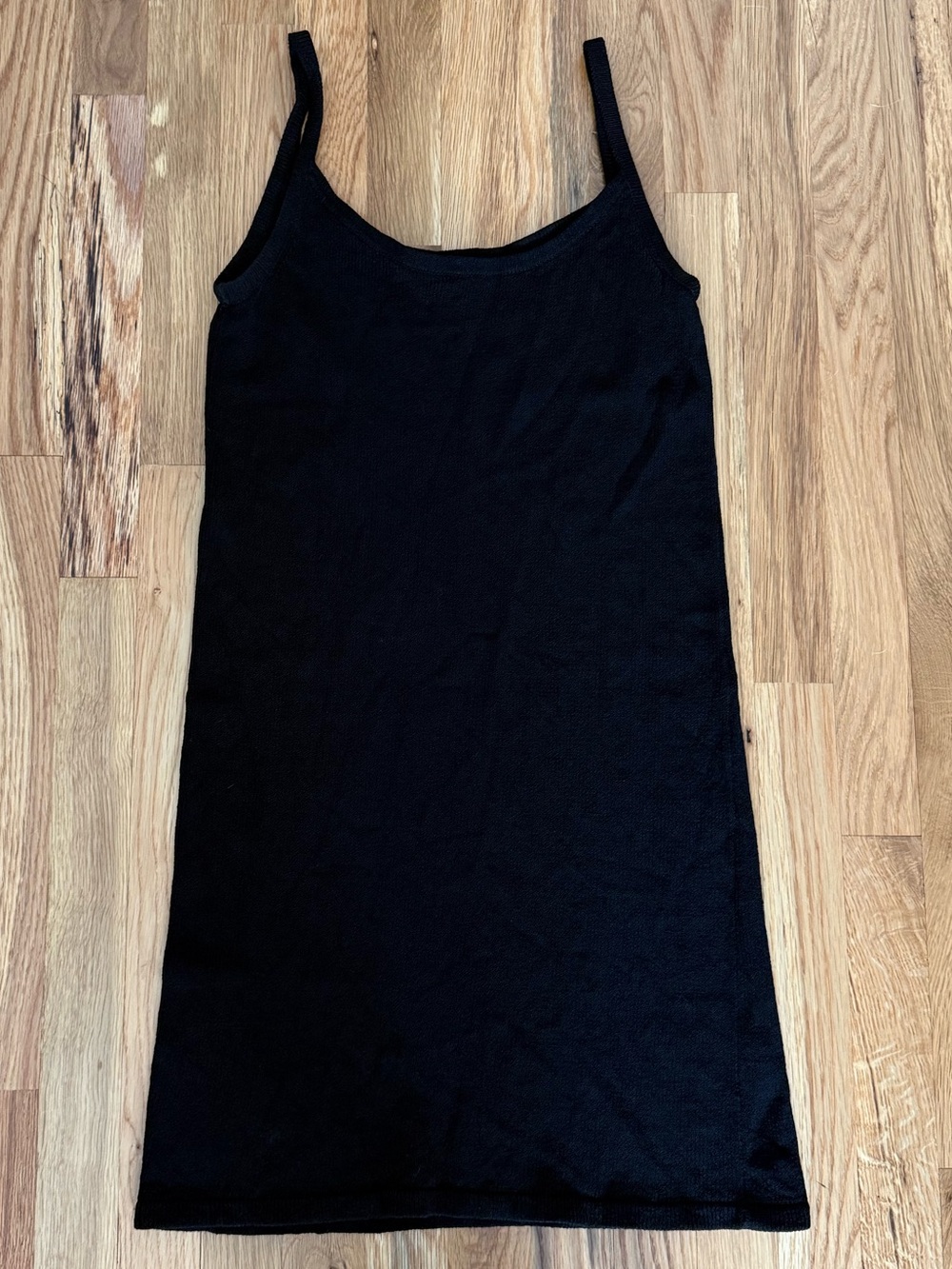 Peter England Nantucket Black Hand Loomed Knit Dress S Made USA